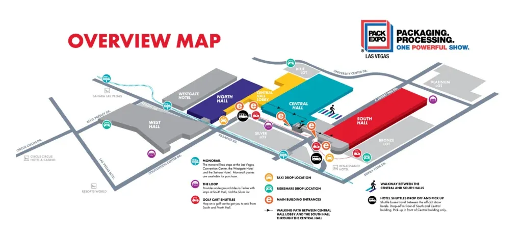Las Vegas Convention Center venue map