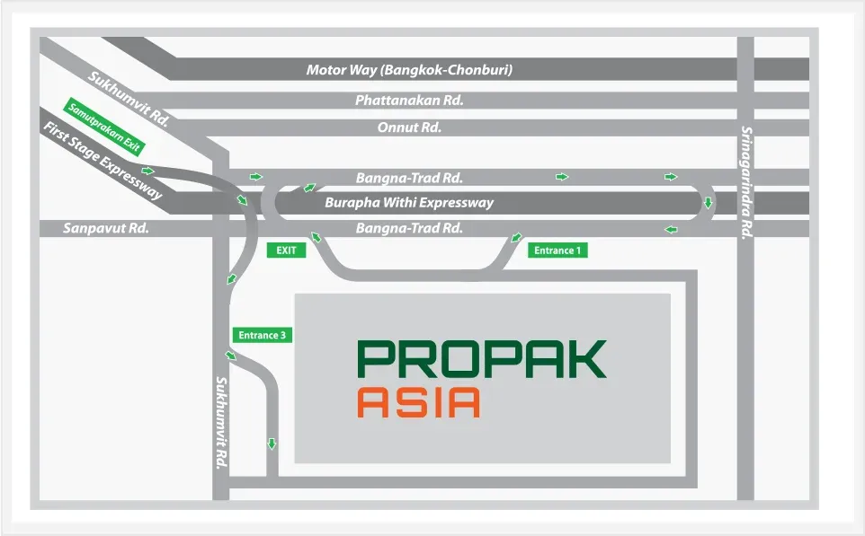 BITEC Bangkok exhibition venue map